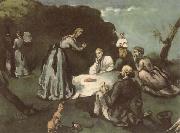 Paul Cezanne Le Dejeuner sur i herbe oil